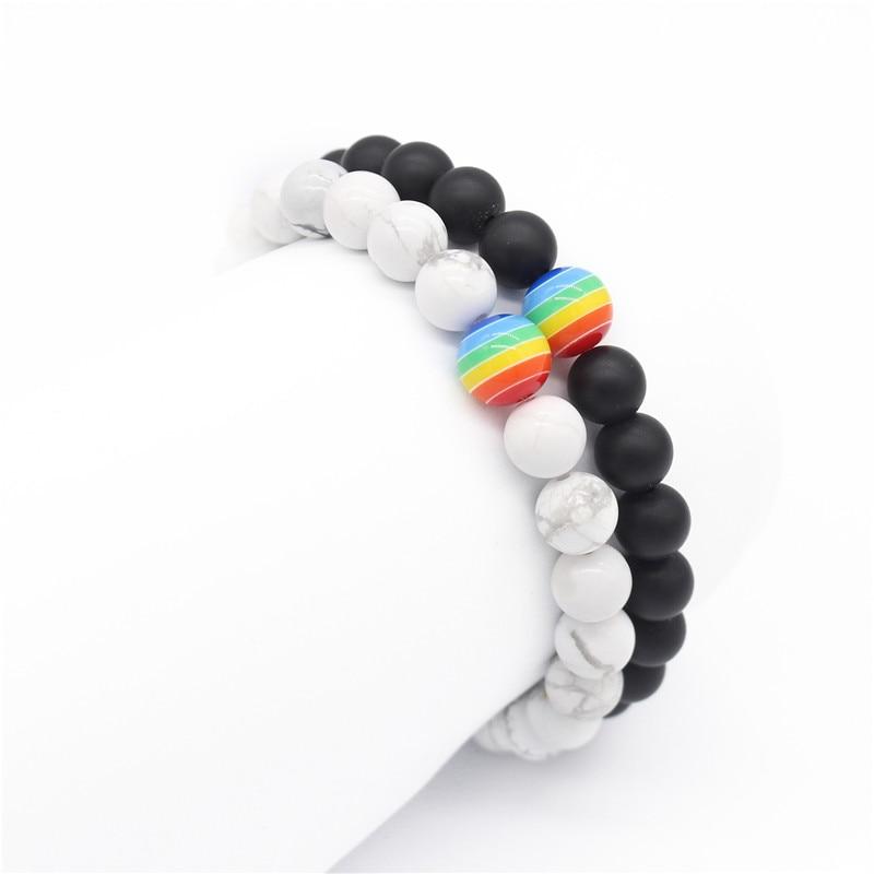 ORVLS Pride Stone Bead Bracelet | dmunderwear detail image 7