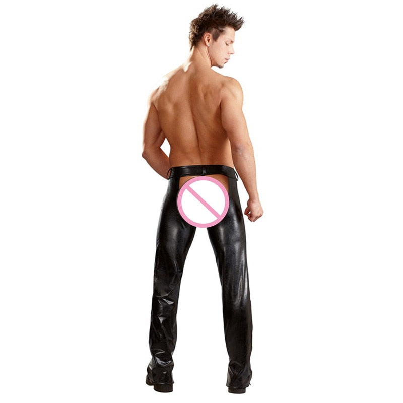 PU Leather Assless Chaps For Men | dmunderwear product image 3