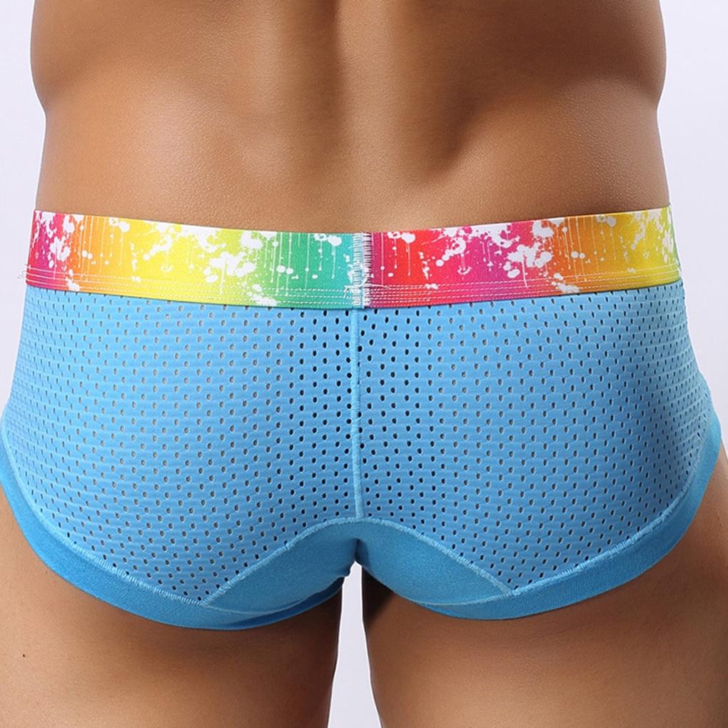 ORVLS Rainbow Band Mesh Briefs | dmunderwear detail image 16