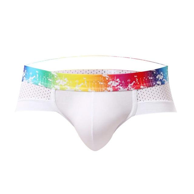 Rainbow Breathable Sports Briefs | dmunderwear detail image 6