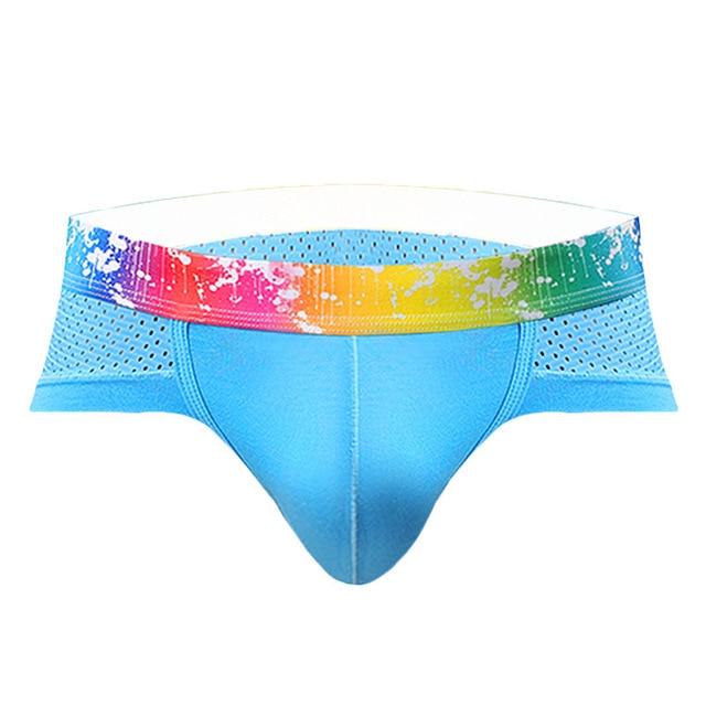 Rainbow Breathable Sports Briefs | dmunderwear detail image 7
