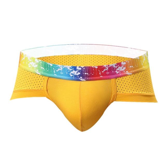 Rainbow Breathable Sports Briefs | dmunderwear detail image 8