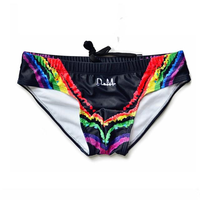 ORVLS DM Rainbow Grafitti Swim Briefs | dmunderwear variant image