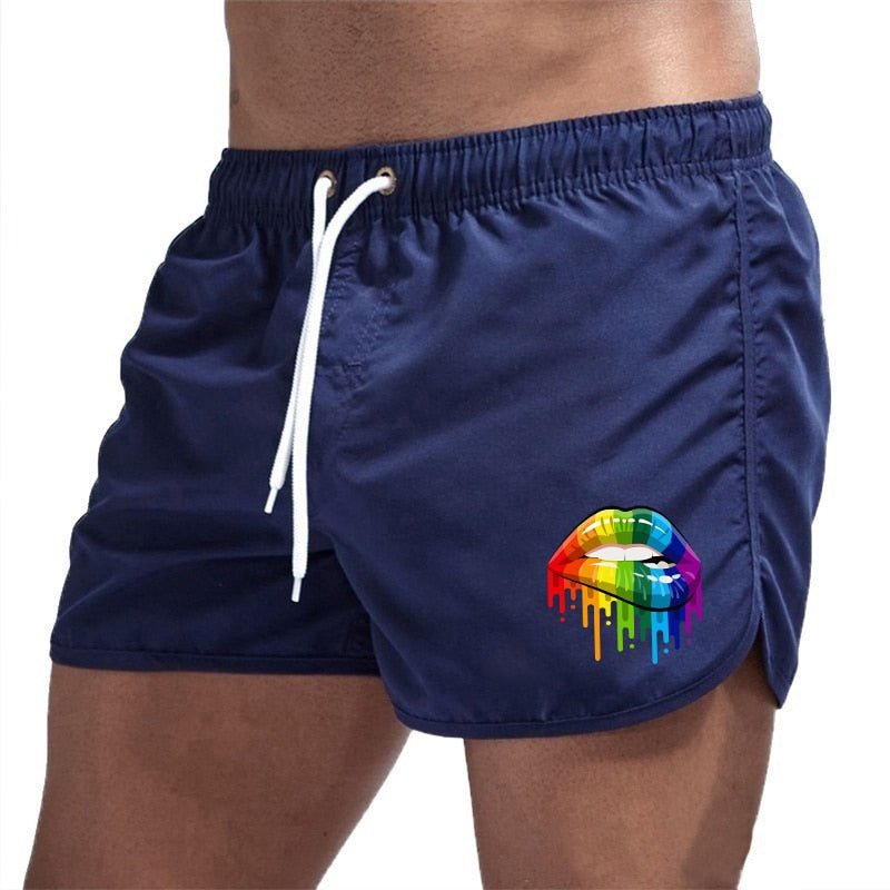 Rainbow Lips Board Shorts | dmunderwear detail image 3