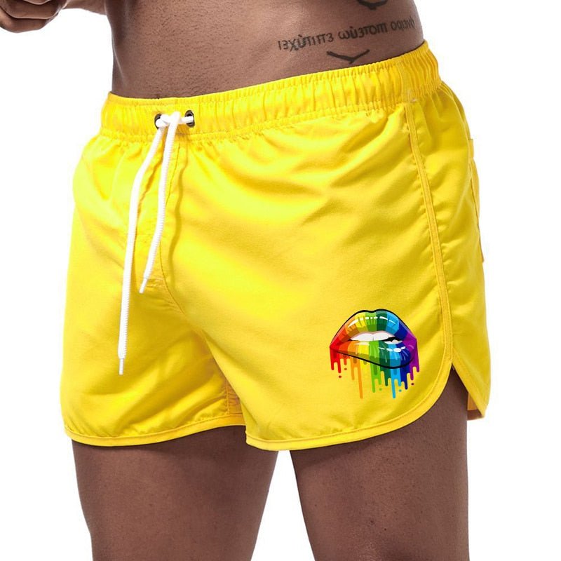 Rainbow Lips Board Shorts | dmunderwear detail image 5