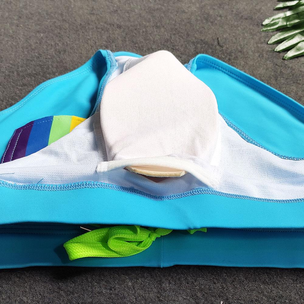 Rainbow Pocket Swim Briefs | dmunderwear detail image 7
