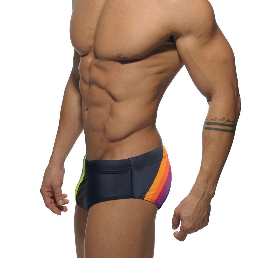 Rainbow Sailor Swim Briefs | dmunderwear detail image 4