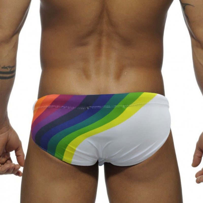 ORVLS Rainbow Sailor Swim Briefs | dmunderwear detail image 11