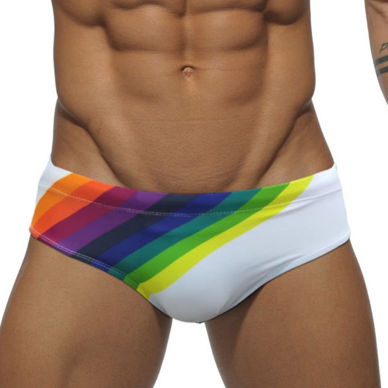 ORVLS Rainbow Sailor Swim Briefs | dmunderwear detail image 7