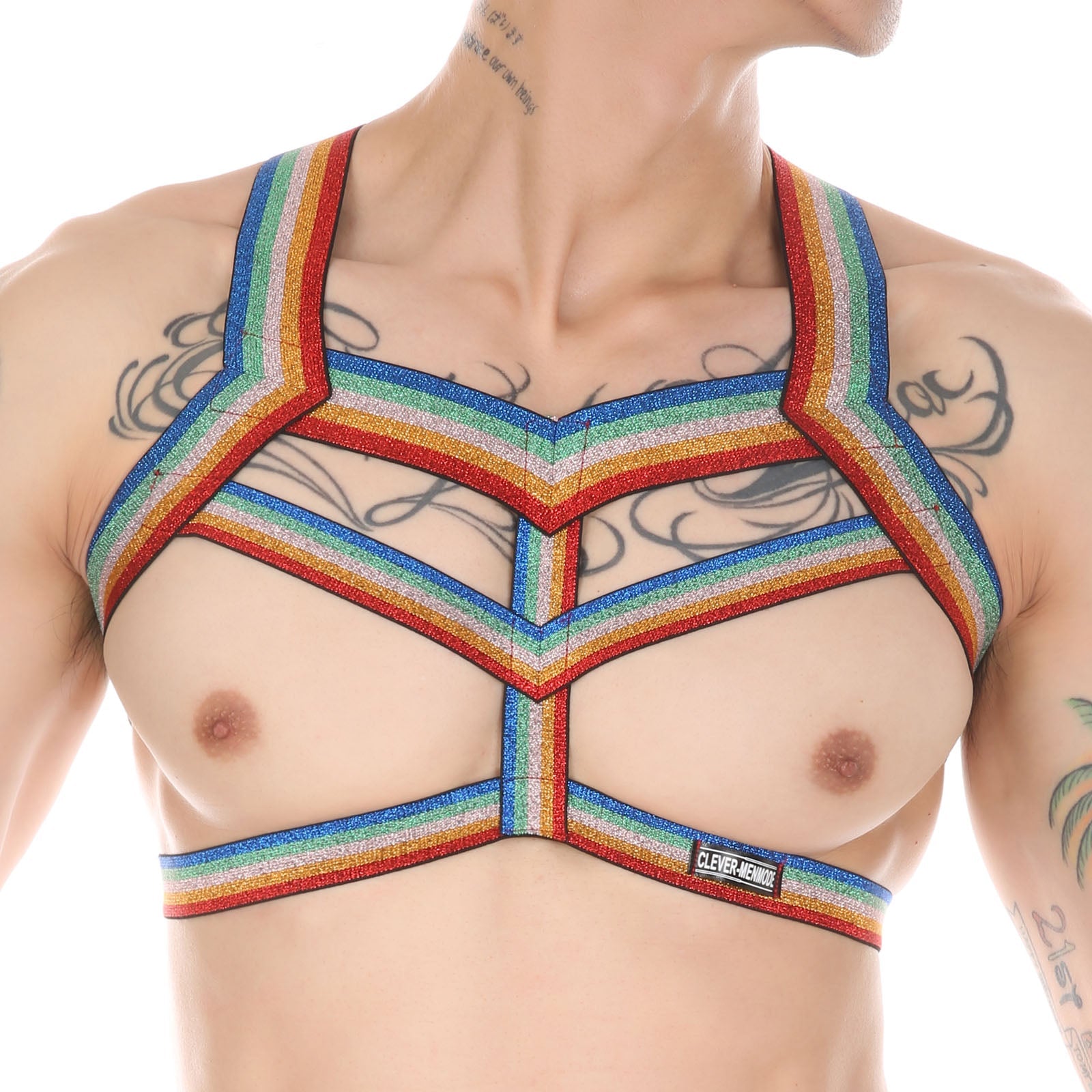 Rainbow V-Strap Harness | dmunderwear detail image 1