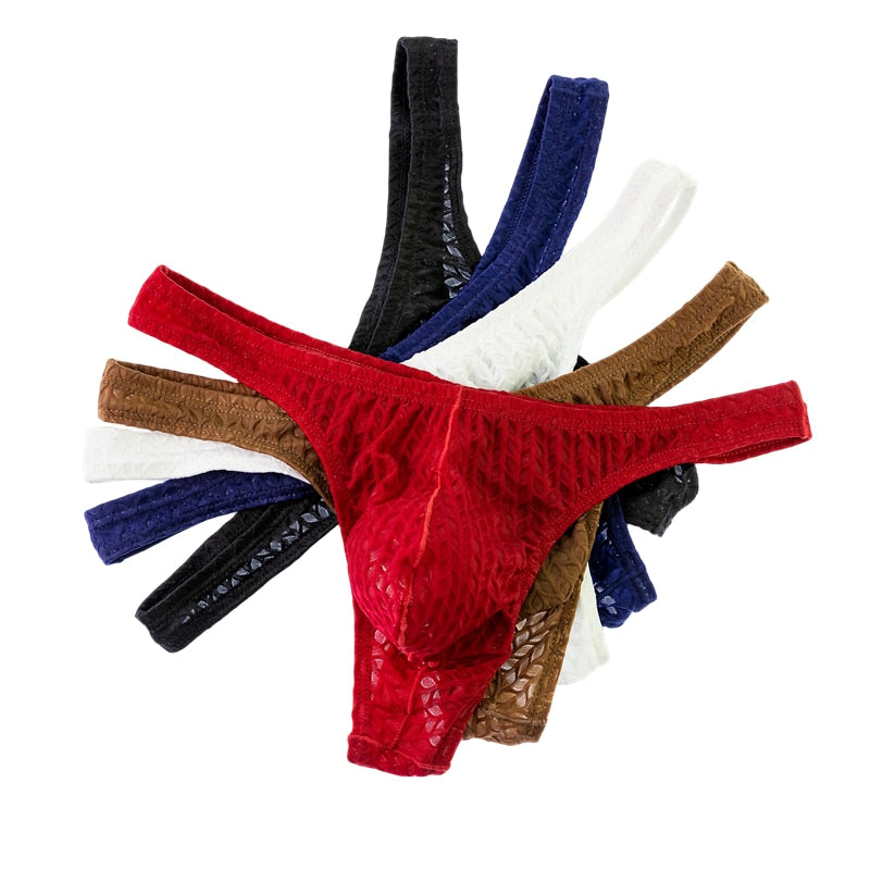 Regal Textured Thong | dmunderwear detail image 13