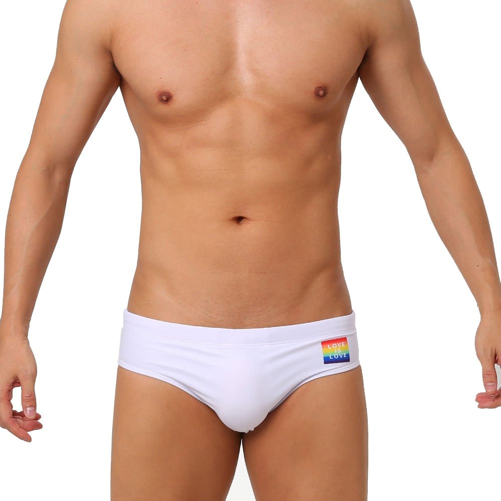 Ringaround Rainbow Swim Briefs | dmunderwear detail image 3