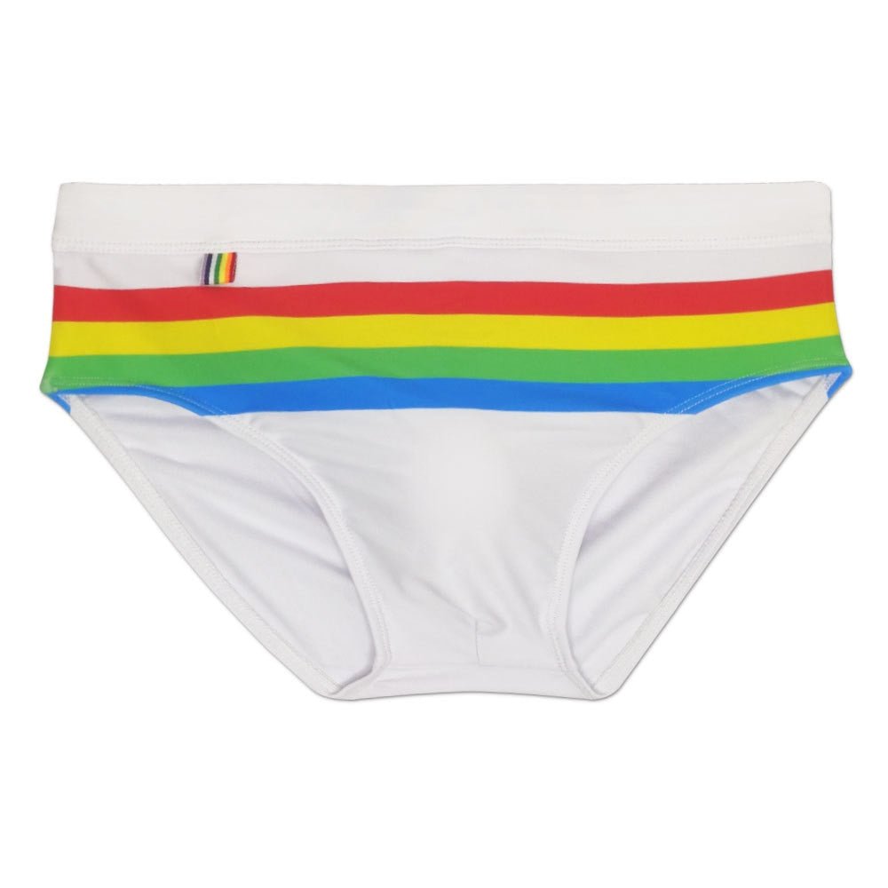 Ringaround Rainbow Swim Briefs | dmunderwear detail image 4