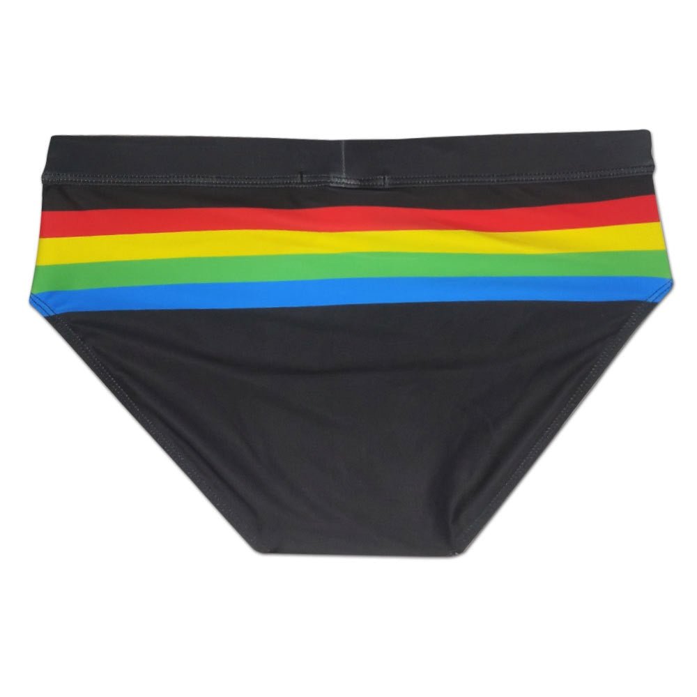 ORVLS Ringaround Rainbow Swim Briefs | dmunderwear detail image 11
