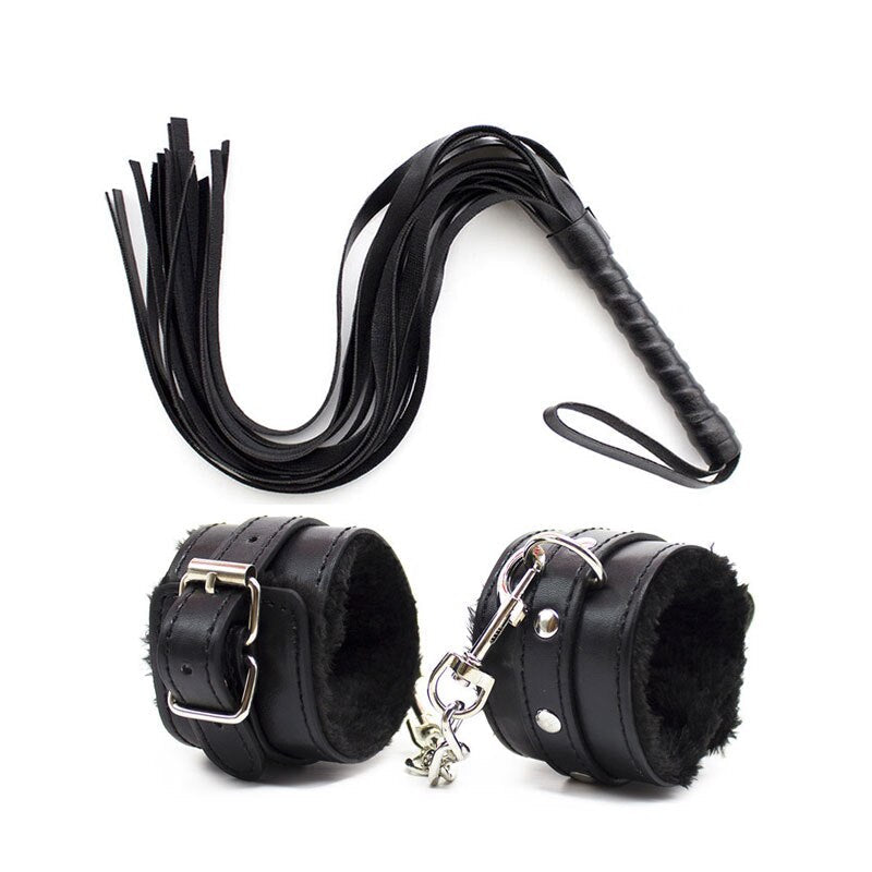 S&M Whip And Handcuffs Set | dmunderwear detail image 10