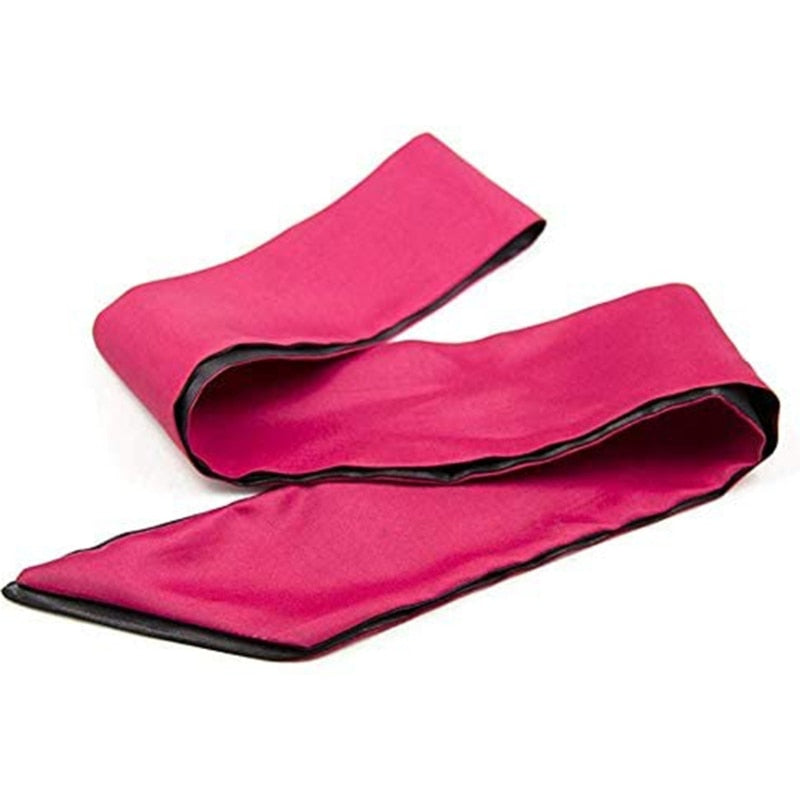 Satin Blindfold And Feather Tickler Whip | dmunderwear detail image 3