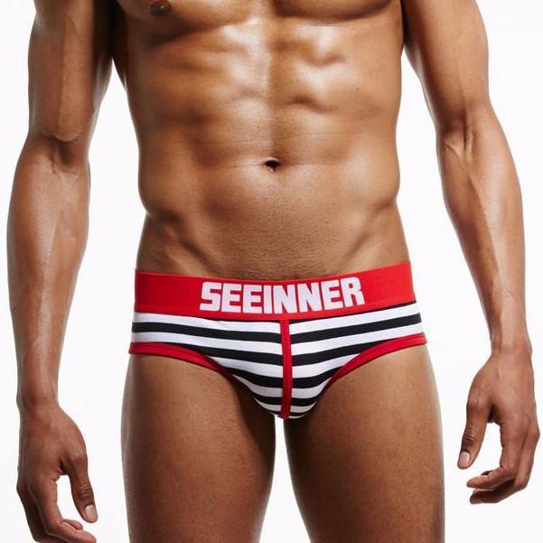 Seeinner Striped Briefs | dmunderwear variant image