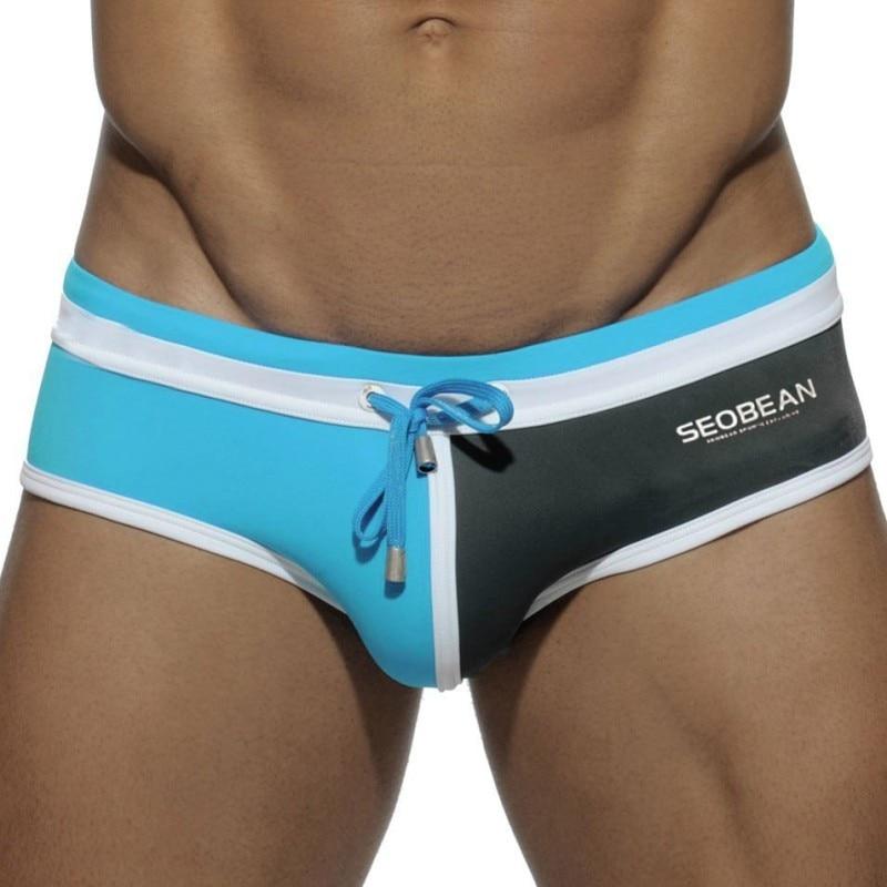 Seobean Two-toned Laced Swim Briefs | dmunderwear detail image 1