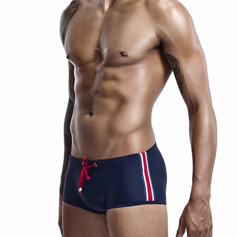 Seobean Bold Stripe Swim Trunks | dmunderwear detail image 3