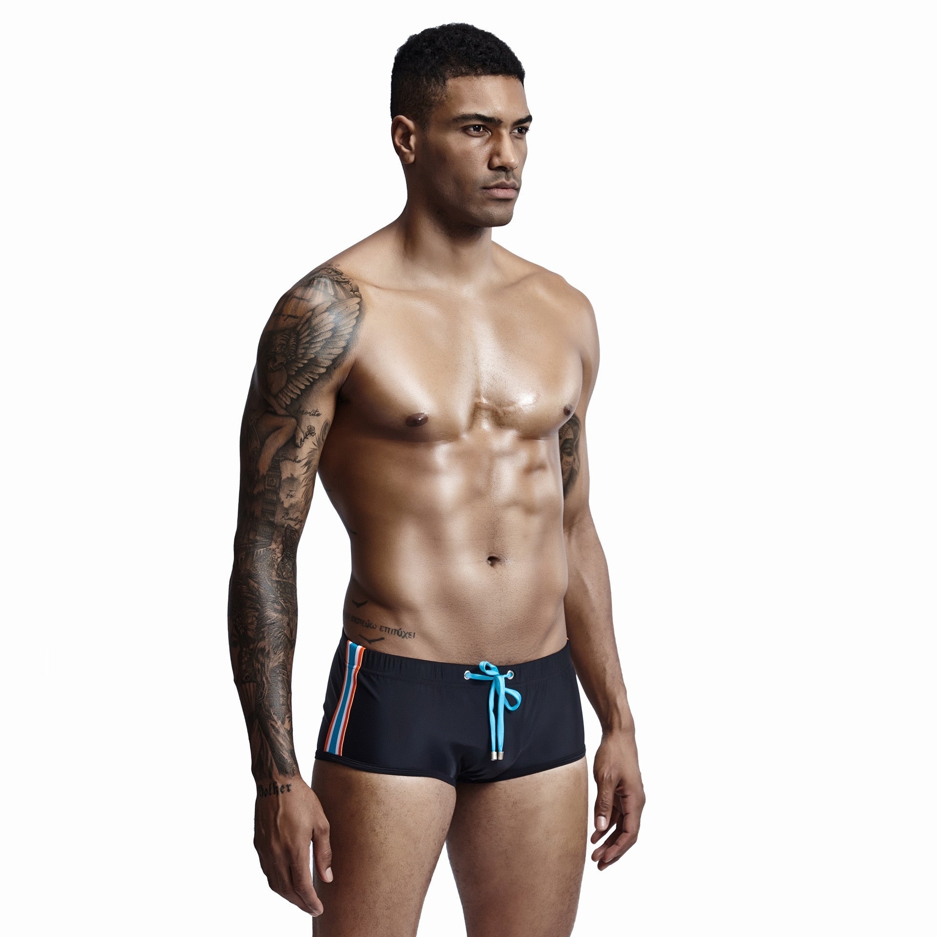 Seobean Bold Stripe Swim Trunks | dmunderwear detail image 8
