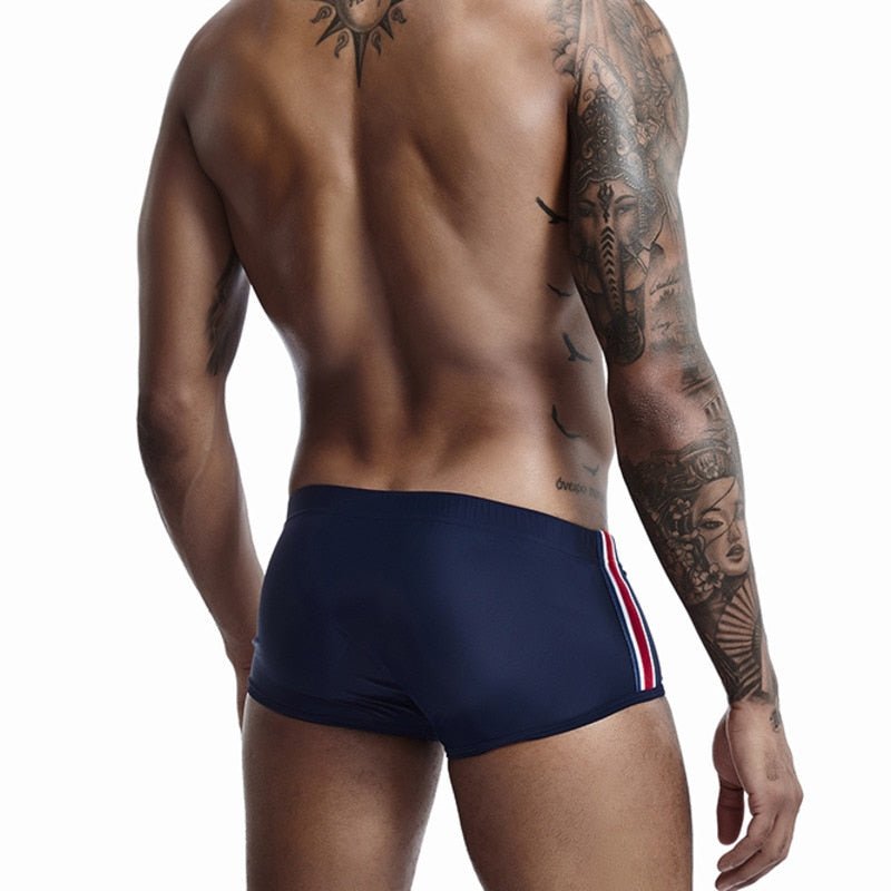 ORVLS Seobean Bold Stripe Swim Trunks | dmunderwear detail image 4