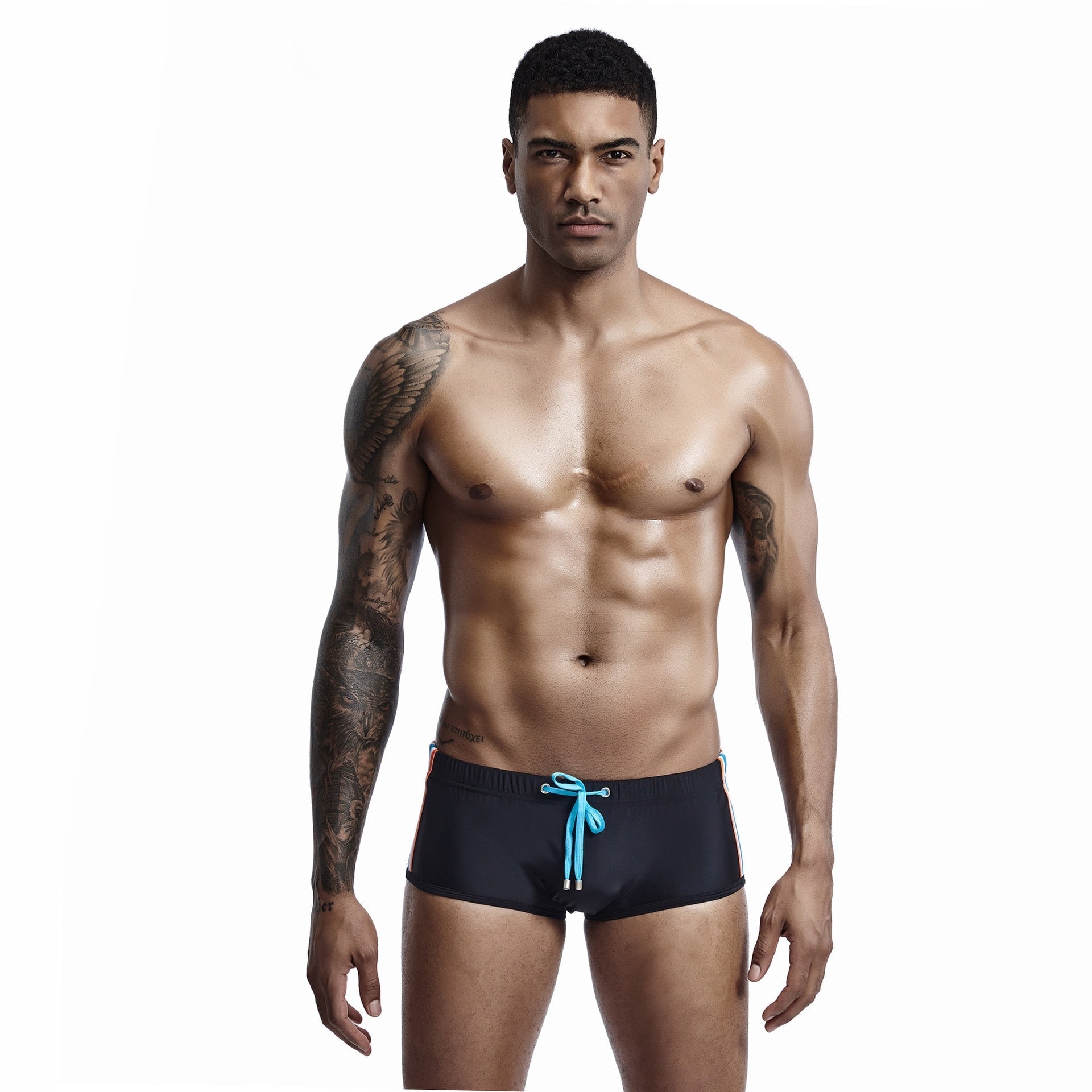 ORVLS Seobean Bold Stripe Swim Trunks | dmunderwear detail image 7
