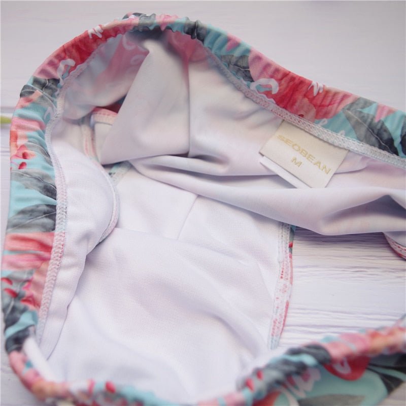 Seobean Floral Swim Briefs | dmunderwear detail image 7