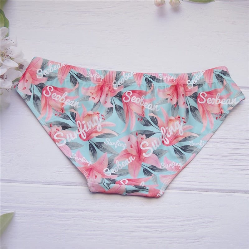ORVLS Seobean Floral Swim Briefs | dmunderwear detail image 4