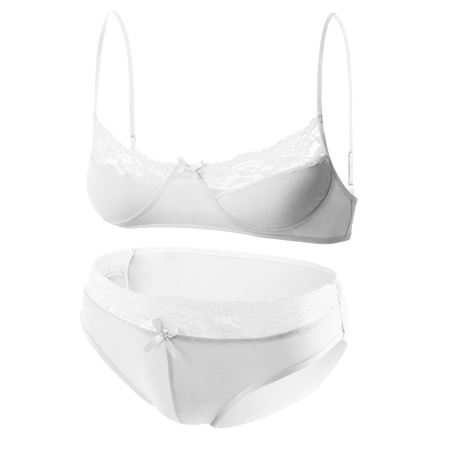 Sexy Men's Lace Trim Lingerie Set | dmunderwear detail image 3