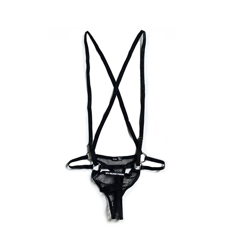 Sexy Mesh Circuit Party Underwear Outfit | dmunderwear detail image 1