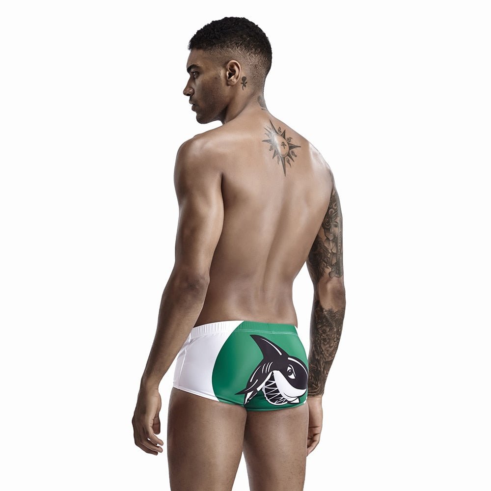 Shark Surfing Swim Trunks | dmunderwear detail image 8