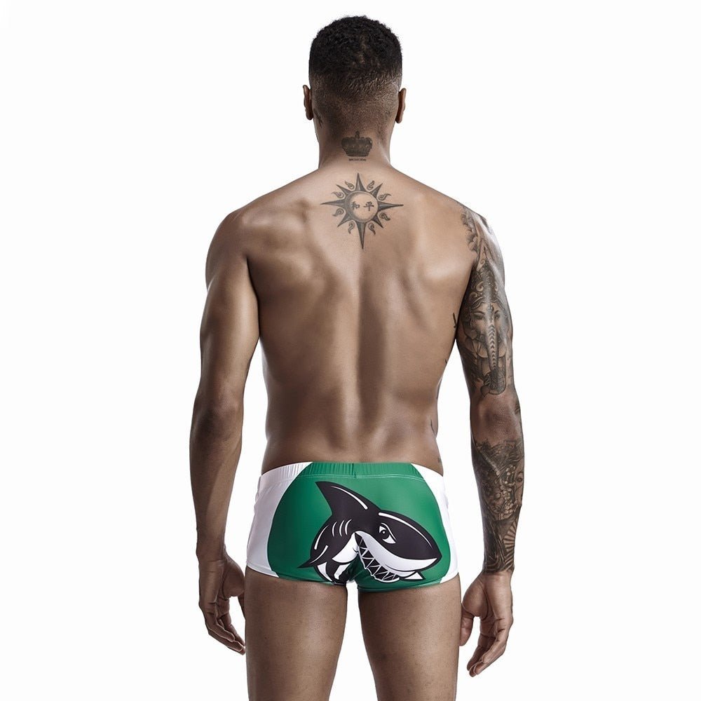 ORVLS Shark Surfing Swim Trunks | dmunderwear detail image 10