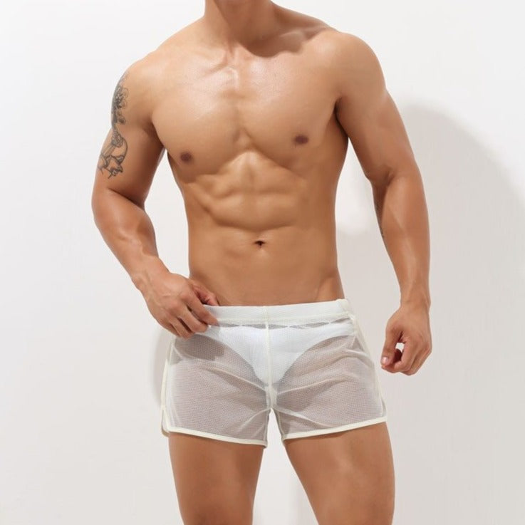 Sheer Swim Trunks | dmunderwear detail image 1