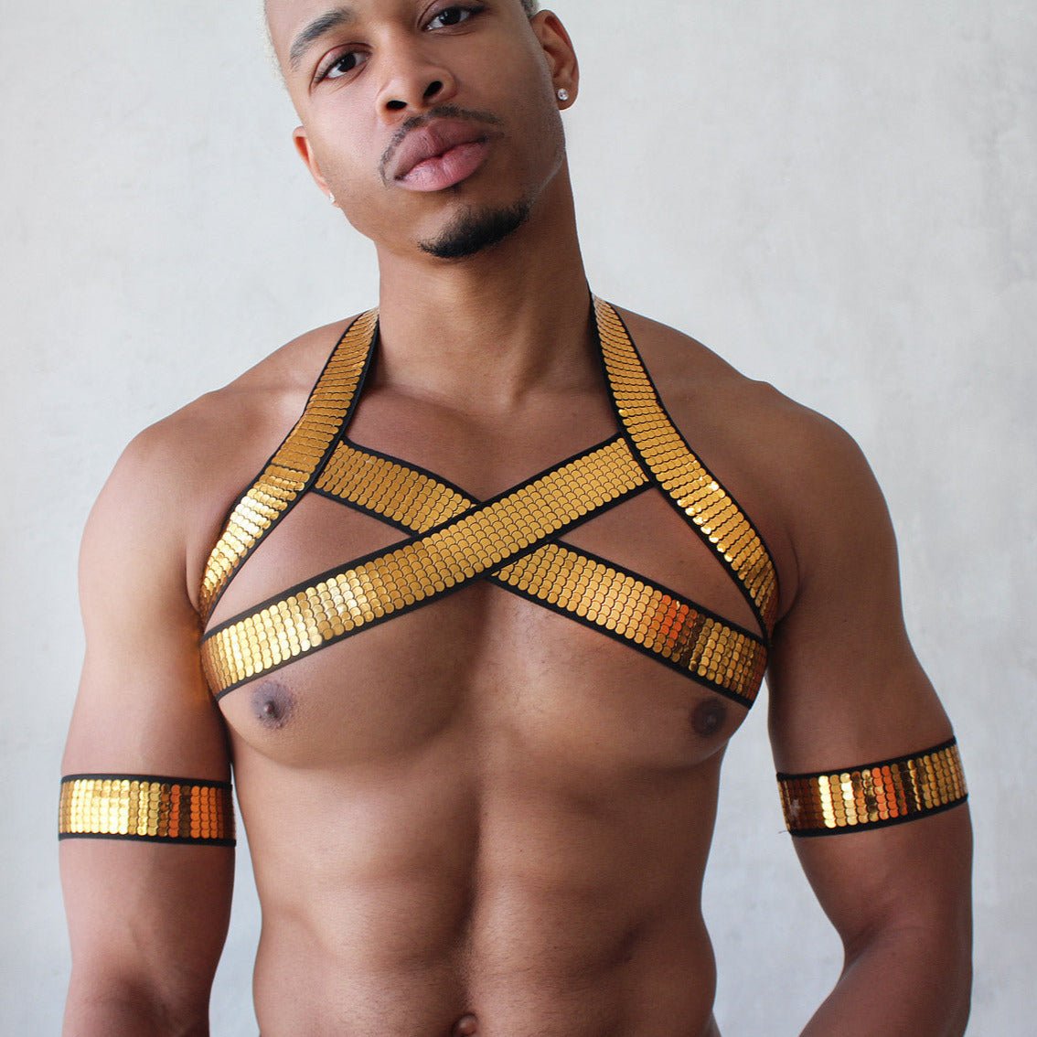 Shiny Gold Harness | dmunderwear product image 1