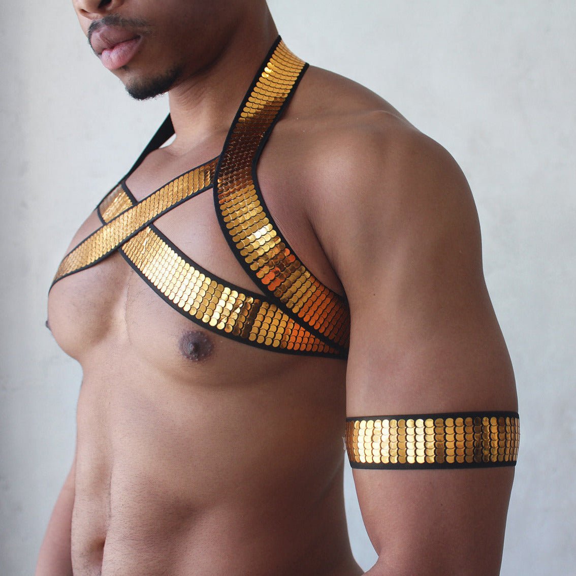 ORVLS Shiny Gold Harness | dmunderwear product image 3