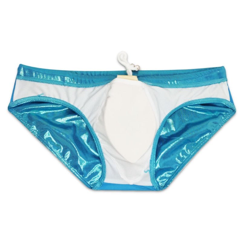 Shiny Metallic Swim Briefs | dmunderwear detail image 11
