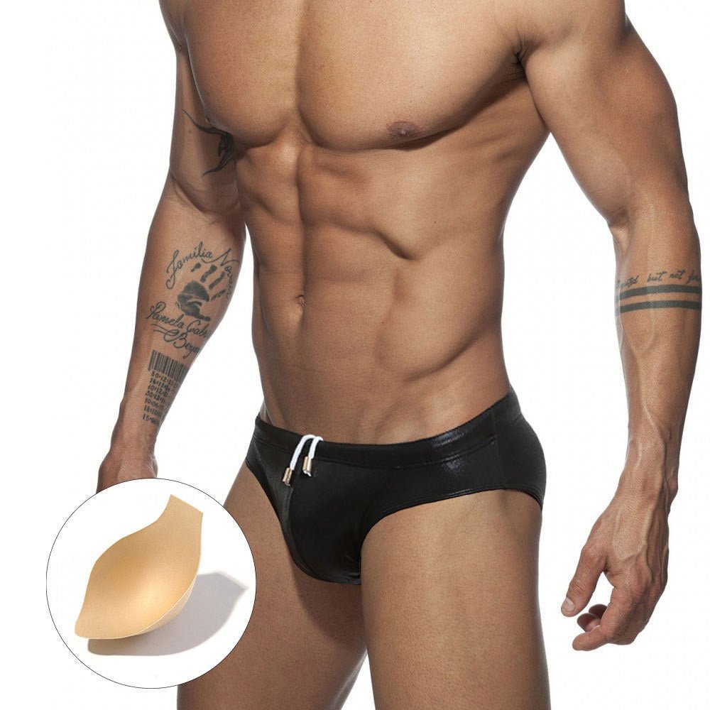 ORVLS Shiny Metallic Swim Briefs | dmunderwear detail image 19