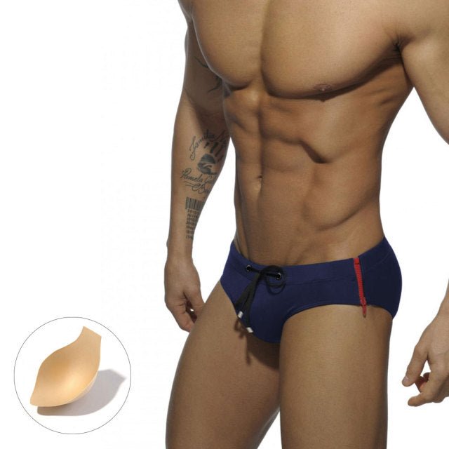 Side Zipper Swim Briefs | dmunderwear detail image 14