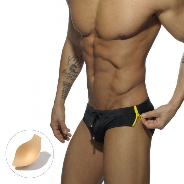 ORVLS Side Zipper Swim Briefs | dmunderwear detail image 4