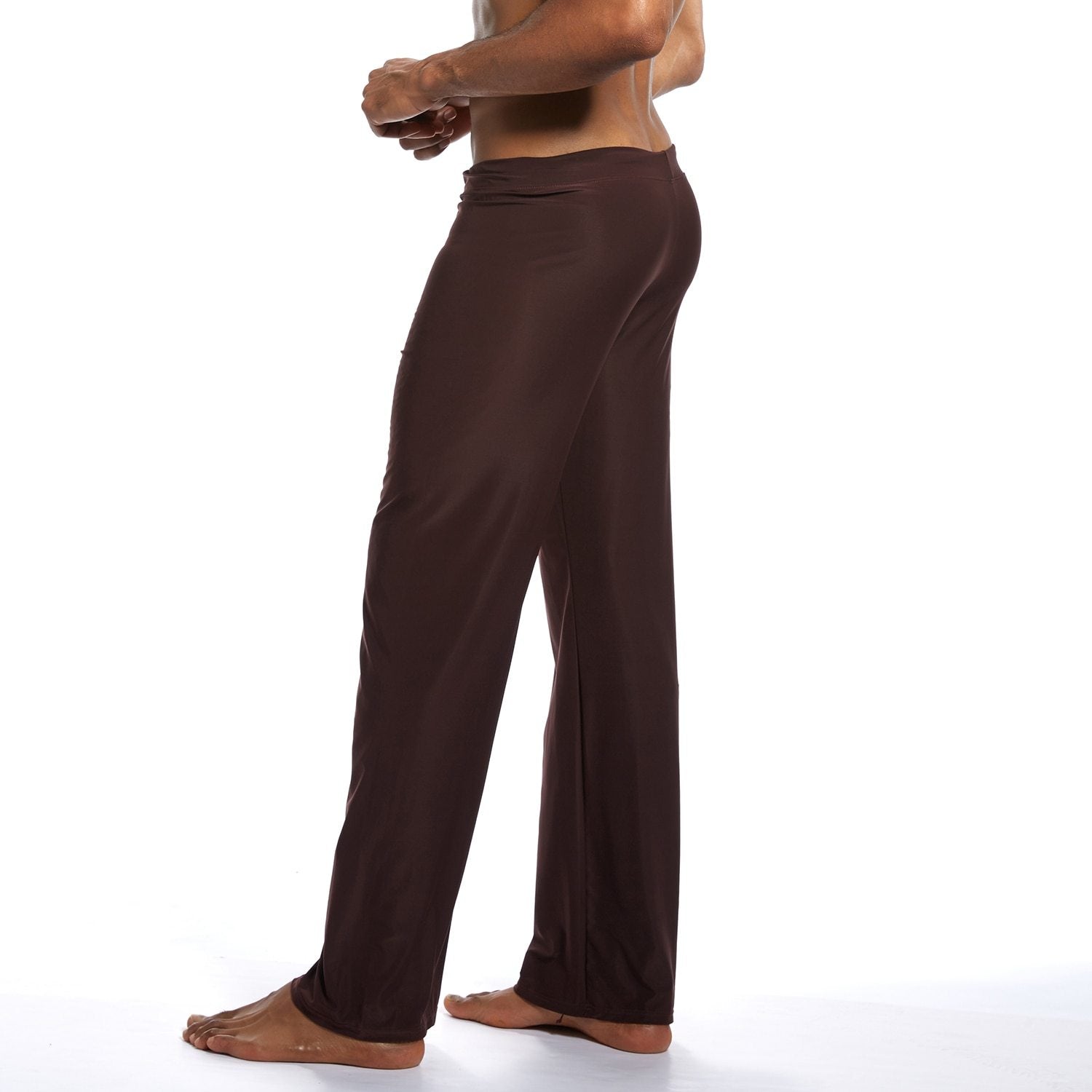 Silky Bell Bottom Sweats | dmunderwear detail image 9