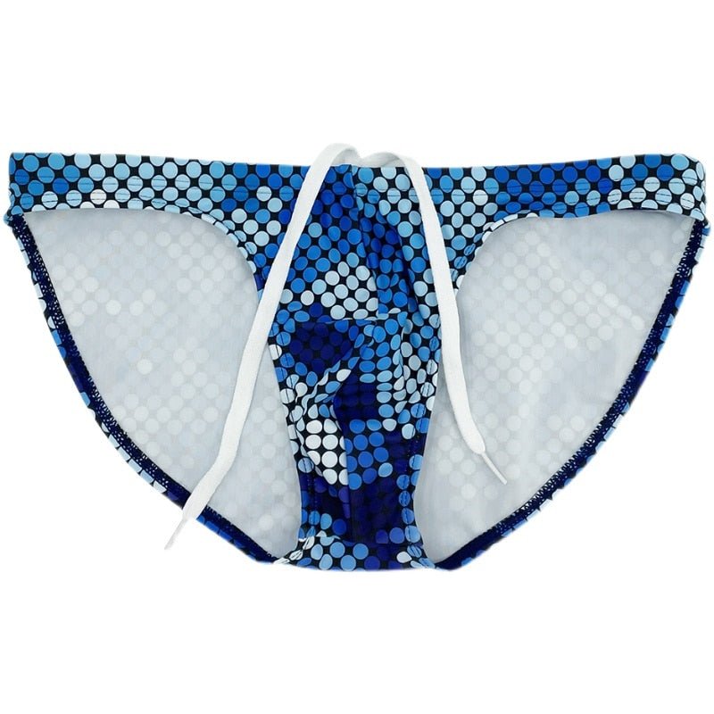 Skinny Geometric Swim Briefs | dmunderwear detail image 3