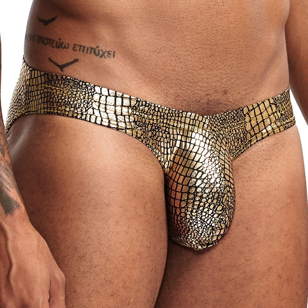 Snakeskin Bikini Briefs | dmunderwear detail image 4