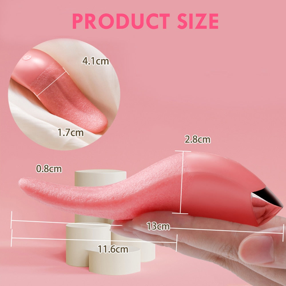 Soft Tongue Licking Vibrator | dmunderwear product image 11