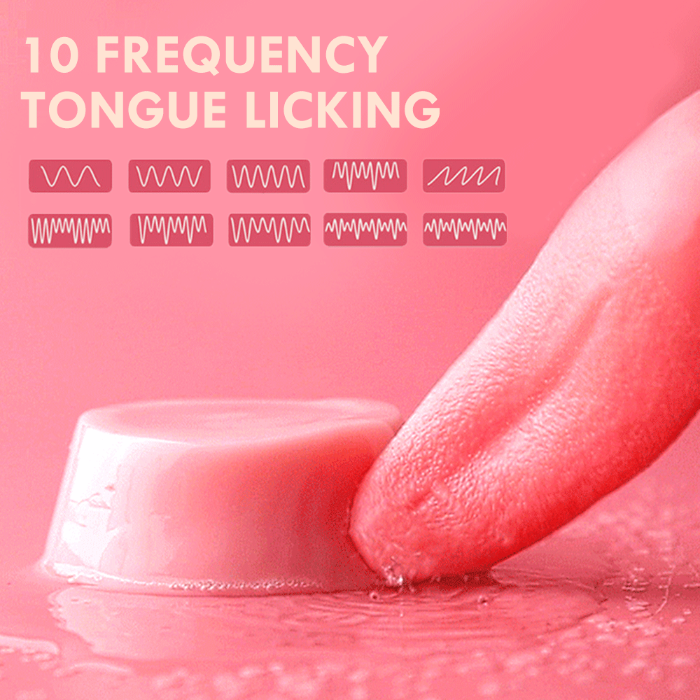 Soft Tongue Licking Vibrator | dmunderwear product image 2