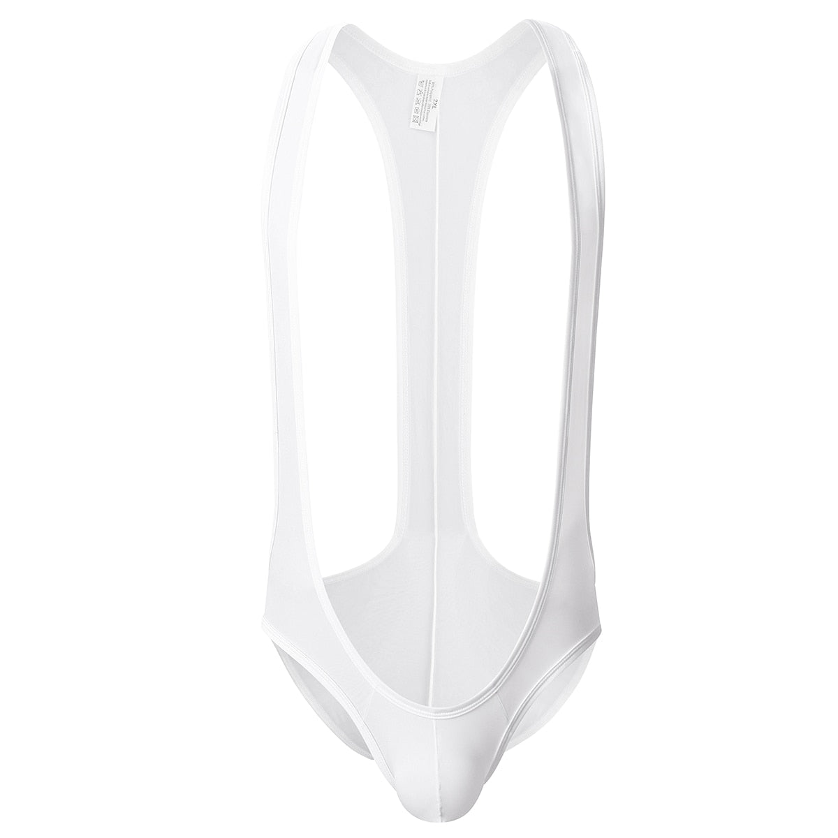 Solid Open Chest Brief Singlet | dmunderwear detail image 5