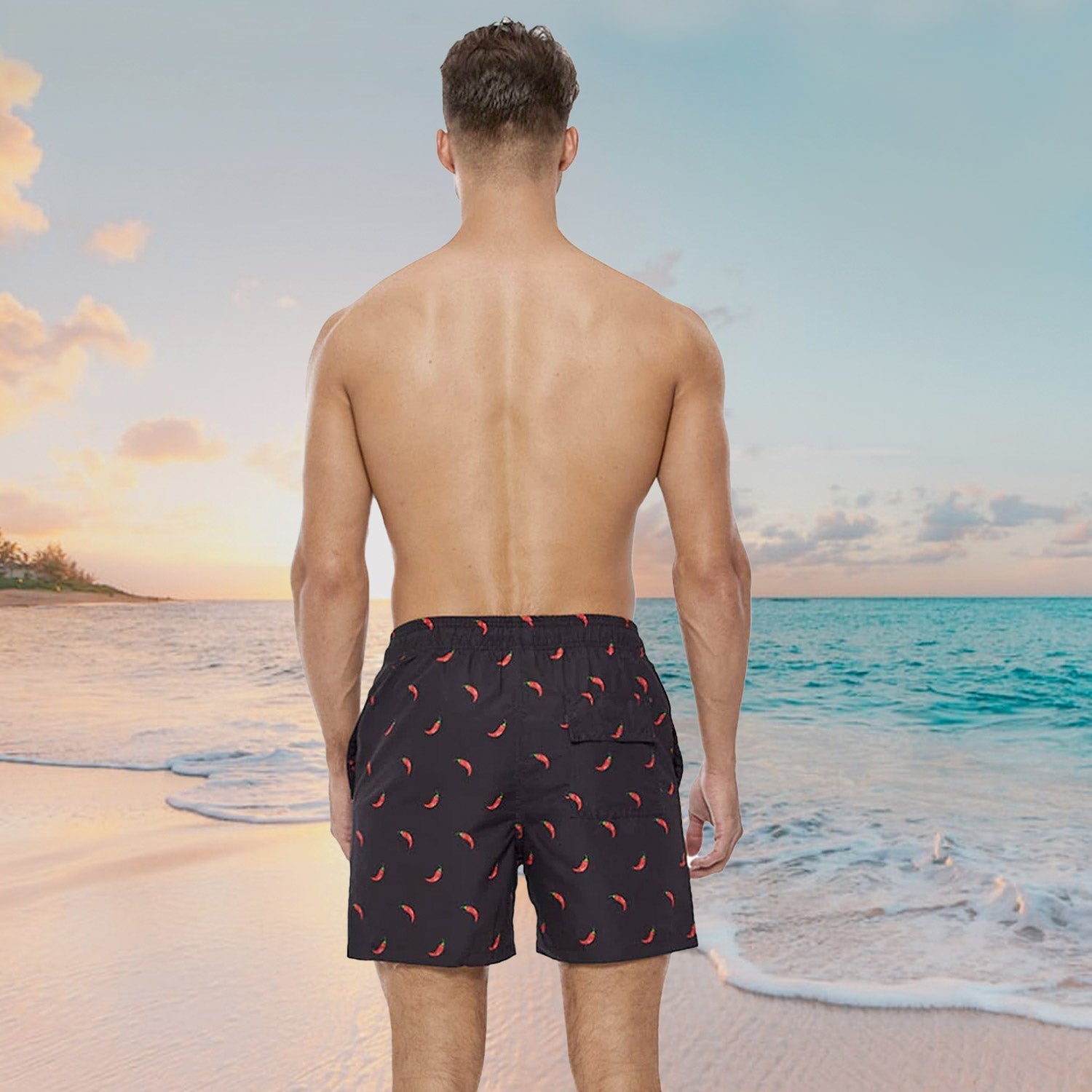 Spicy Chili Board Shorts | dmunderwear detail image 2