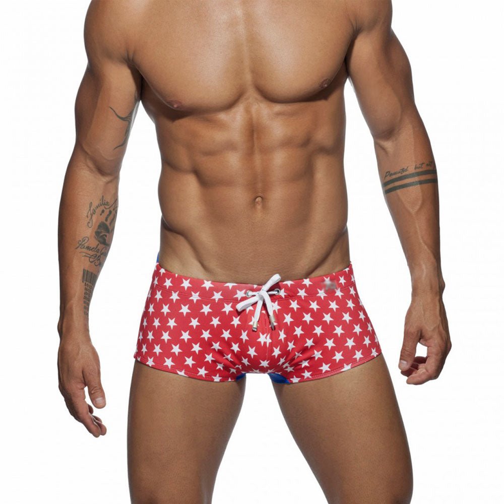 Stars Ultra Square Cut Swim Trunks | dmunderwear variant image