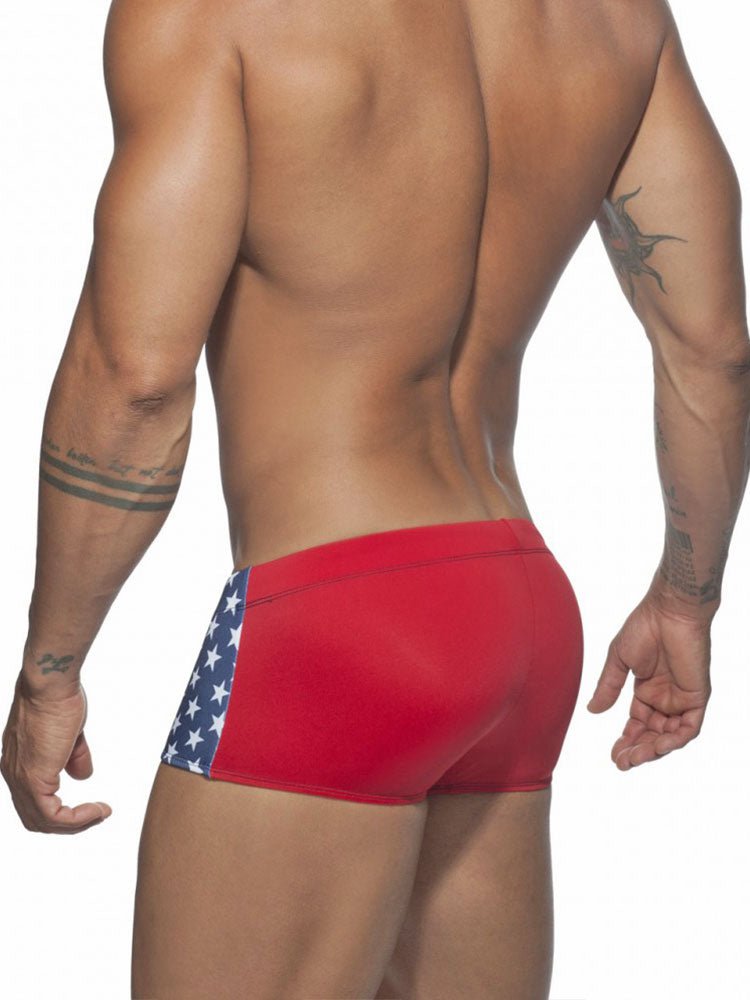 Stars Ultra Square Cut Swim Trunks | dmunderwear detail image 10