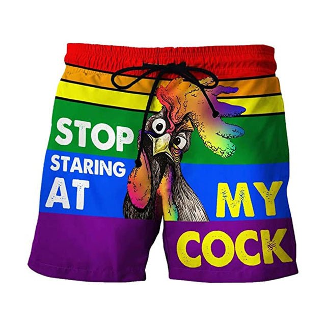 Stop Staring Board Shorts | dmunderwear detail image 4