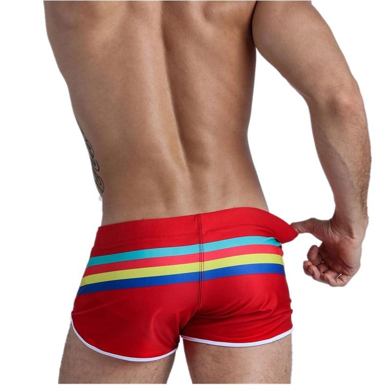 Striped Away Swim Trunks | dmunderwear detail image 6